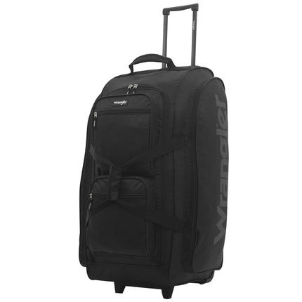 Bolsa de viaje enrollable Wrangler, negra, 76 cm, grande
