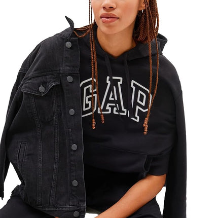 GAP Women's Logo Hoodie Hooded Pull-on Sweatshirt,
