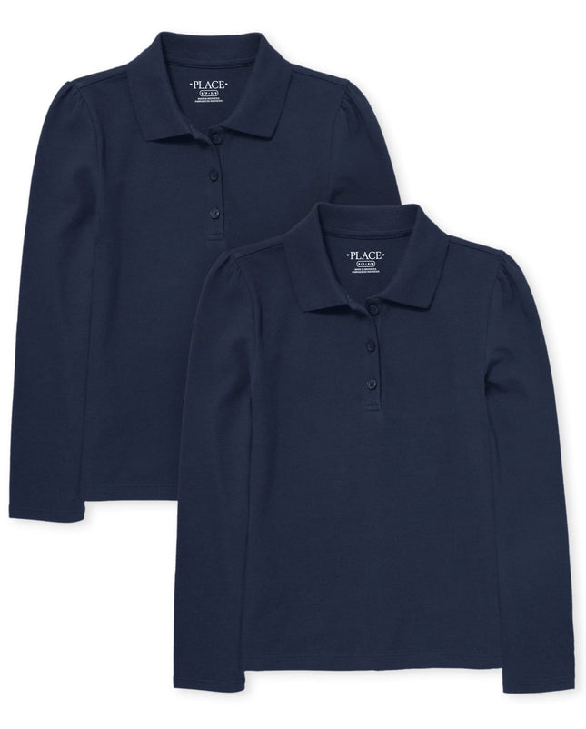 The Children's Place Long Sleeve Pique Polo,multip