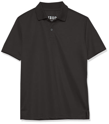 Izod Boys' School Uniform Short Sleeve Polo Shirt,