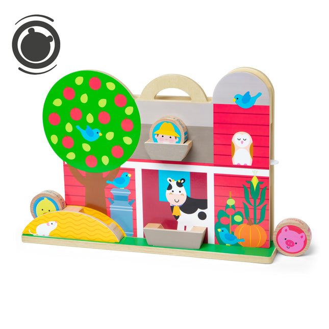 Melissa & Doug GO Tots Wooden Barnyard Tumble | Fa