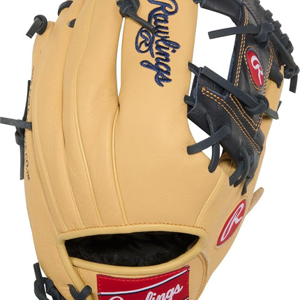 Rawlings Select Lite Youth Baseball Glove Player Models | Sizes 10.5"-12.25" | Multiple Styles Series-Baseball Glove, Kids, Anthony Volpe | Pro I Web-Camel/Navy, 11.25" | Infield