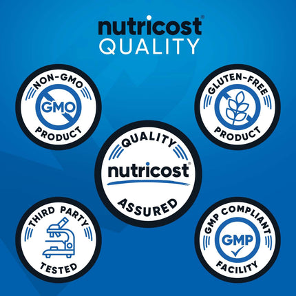 Nutricost Óxido Nítrico Reforzador 2250 mg, 180 Cápsulas - 750 mg por Cápsula, 60 Dosis - Sin Gluten y Sin OGM
