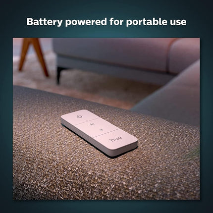 Philips Hue Smart Wireless Dimmer Switch V2 (Installation-Free, Exclusive Philips Hue Lights) for Indoor Home Lighting, Livingroom, Bedroom