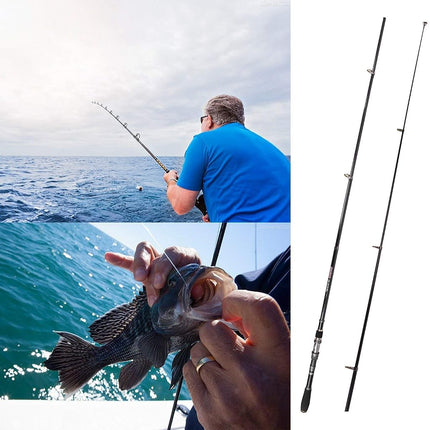 PLUSINNO Telescopic Fishing Rod Pole Spinning Fishing Rod Carbon Fiber Travel Rod for Saltwater Freshwater Rods 1.8M 5.91Ft (ONLY Fishing Rod not Include Reel)