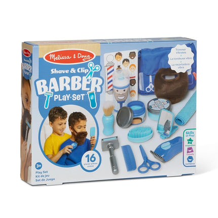 Melissa & Doug Barber Shop for Kids Role Play Toys for 3+ Year Olds | Hairdresser Role Play for Children | Barber Playset | Montessori Kids Activities