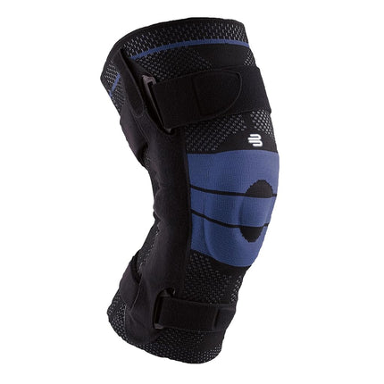 Bauerfeind GenuTrain S - Knee Support - Unisex - For Increased Stabilisation of the Knee Joint after Injury, Surgery or for Chronic Conditions Such as Knee Osteoarthritis or Arthritis - Left Knee - Size 5 - Black