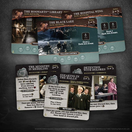 USAopoly DB010-717-002000-04 Harry Potter Hogwarts Battle- The Charms and Potions Expansion Board Game