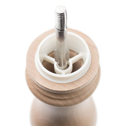 PEUGEOT - Paris u'Select 12 cm Salt Mill - 6 Predefined Salt Grinder Settings - Powdered Salt Innovation, Zirlion Mechanism - PEFC-Certified Wood - Made in France - Natural Finish