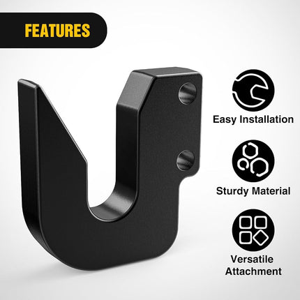Nilight Quick Hitch Top Hook for Cat 1 Fit for Harbor Freight Tow Hook Up 3 Point Quick Attach Category Black Powder Coated Replaces HW14-11-37 and HF141137