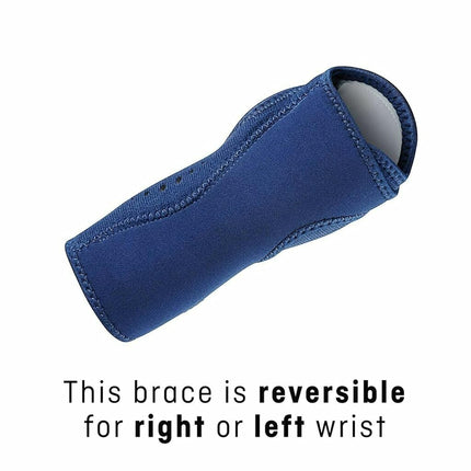 FUTURO-48462 Night Wrist Support SIOC, Helps Provide Nighttime Relief of Carpel Tunnel Symptoms, Breathable, One Size - Navy