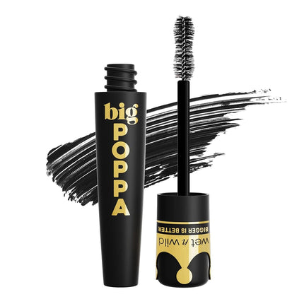 Wet n Wild Big Poppa Mascara, Blackest Black, 8ml