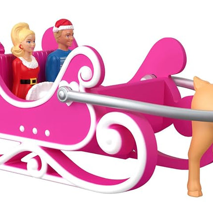 Barbie Mini Barbie Land Collectible 2025 Advent Calendar with 1.5-Inch Dolls & 24 Days of Surprises, Winter Village Play Areas for Storytelling Fun