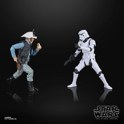 Star Wars Episode IV A New Hope The Black Series Rebel Trooper & Stormtrooper 6 Inch Action Figure Set - Factory Sealed Shop Stock Room Find