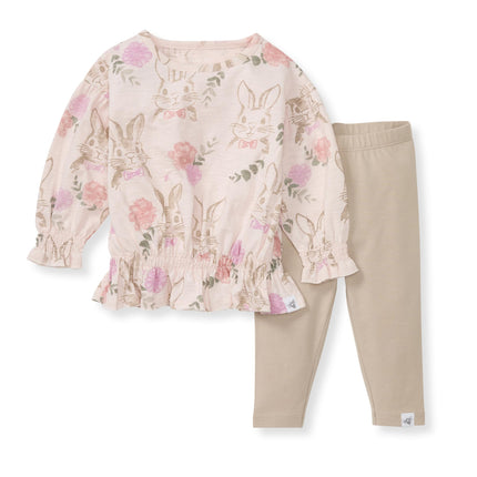 Burt's Bees Baby Baby Girls' Long Sleeve Top and P