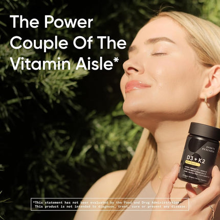 Sports Research - Vegan D3 5000iu + Vitamin K2-100mcg, 60 Veggie Softgels