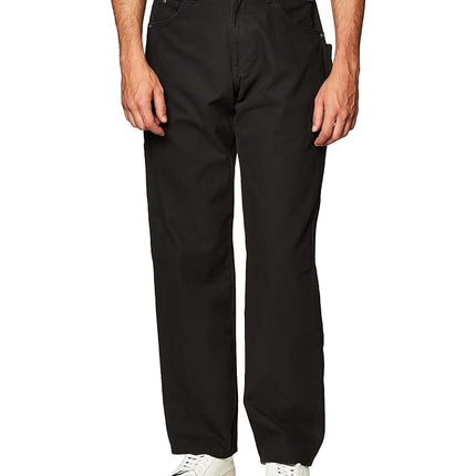 Dickies Men’s Relaxed Fit Sanded Duck Carpenter Jean, Black, 38W x 30L