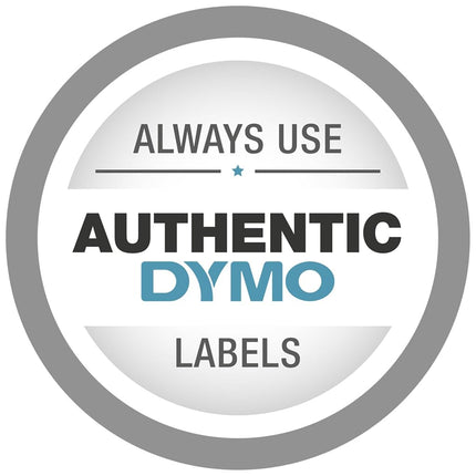 DYMO Rhino Industrial Vinyl Labels | 12 mm x 5.5 m | Black Print on White | Self-Adhesive | for Rhino & LabelManager Label Makers