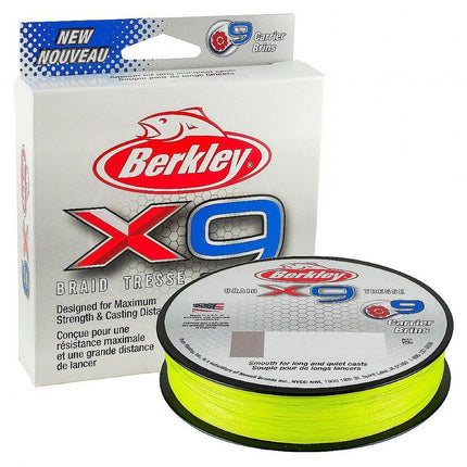 Berkley X9 Braided Fishing Line - 9 Strand Braid Line for Saltwater and Freshwater Fishing