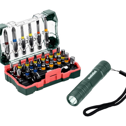 Metabo - Bit Box"Sp", 29Piece + Mini Flash Light (626721000), Other Cordless Accessories