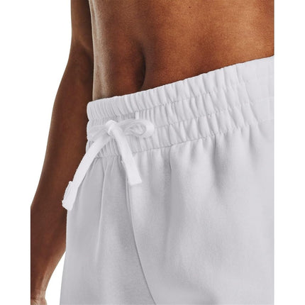 Under Armour Women's Rival Fleece Joggers, (100) White / / Black, 4X-Large Tall