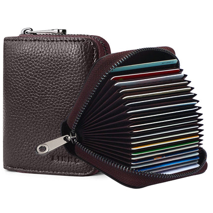Linno RFID 20 Slots Credit Card Holder Genuine Lea