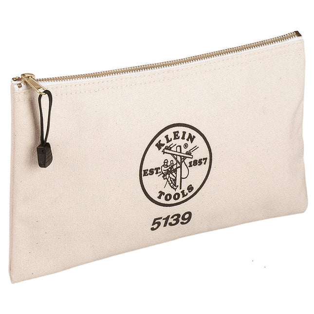 Klein 5139 Canvas Zipper Bag, Natural