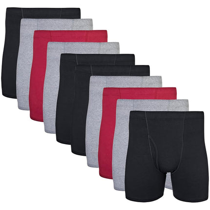 Gildan Men's Covered Waistband Boxer Briefs, Multi