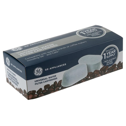 GE Appliances Activated Carbon Coffee Filters|Remove Chlorine, Calcium, and Other impurities from The Water | Universal Fit | 6 Pack