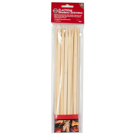 Norpro 1897 Flat/Wide Bamboo Skewers, 11.5-Inch, Tan