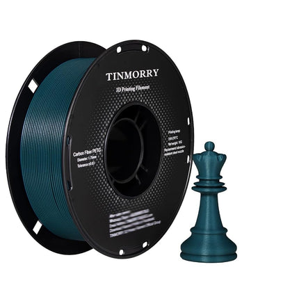 Carbon Fiber PETG Filament 1.75mm, TINMORRY PETG-C