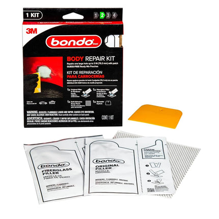 Bondo Body Repair Kit Ready Mix Pouches, Repairs O