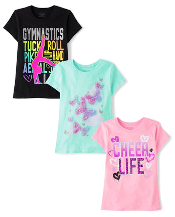 The Children's Place,Girls,Sports Short Sleeve Gra