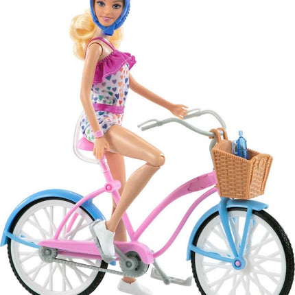 Barbie Doll and Bike Playset with Doll (11.5 in, B