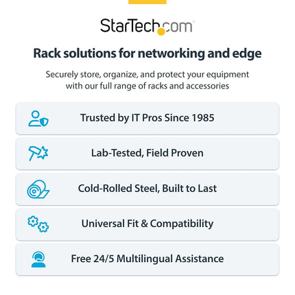 StarTech.com 12U Wall Mount Network Rack - 14 Inch Deep (Low Profile) - 19" Patch Panel Bracket for Shallow Server and IT Equipment, Network Switches - 125lbs/57kg Weight Capacity, Black (WALLMNT12)