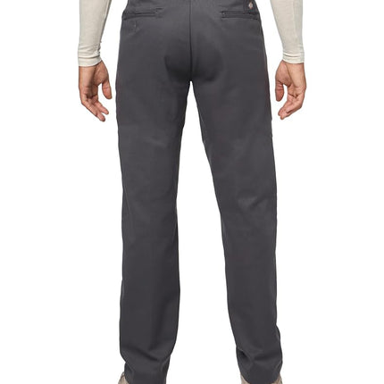 Dickies Pantalón de trabajo entallado 873 para hombre, color carbón, 32W / 30L