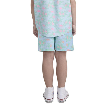 Bermudas de natación Hurley Flamingo Pull On, Azul Hielo/Múltiple, 5