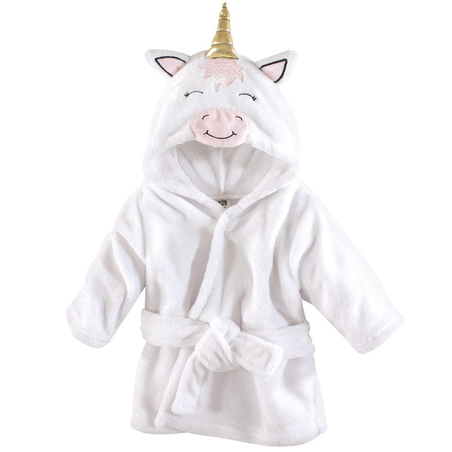 Hudson Baby Soft Plush Baby Bathrobe, Modern Unico