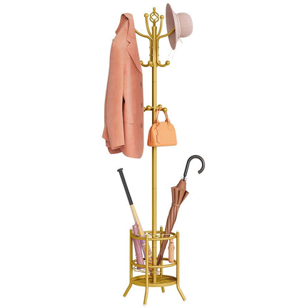 Tajsoon Coat Rack with Umbrella Holder, Coat Tree 