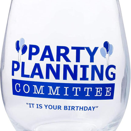 Silver Buffalo The Office Party Planning Committee Copa de vino sin tallo, 20 onzas