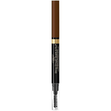 L'Oréal Paris Makeup Brow Stylist Shape & Fill Mechanical Eye Brow Makeup Pencil, Brunette, 0.2g.