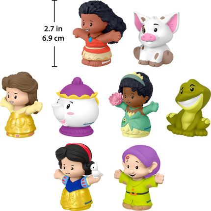 Fisher-Price Little People Jouets d'éveil Disney Princess Histoires en duo Ensemble de 8 figurines pour les jeux d'imitation Enfants de 18 mois et plus