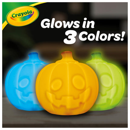 CRAYOLA Light Ups: Pumpkin | Washable Pumpkin Halloween Night Light | Colour, Wash, Repeat! | Batteries Not Included | For Ages 3+