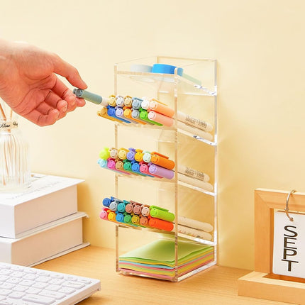 MotiMind Acrylic Pen and Marker Organizer for 50 Markers
