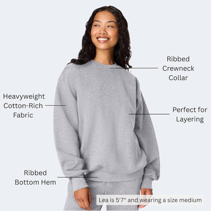 Hanes Mens Ultimate Cotton Heavyweight Athletic-sweatshirts, Light Steel, XL UK