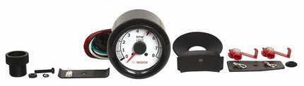 Bosch Actron SP0F000022 Sport II 2-5/8" Tachometer (White Dial Face, Black Bezel)