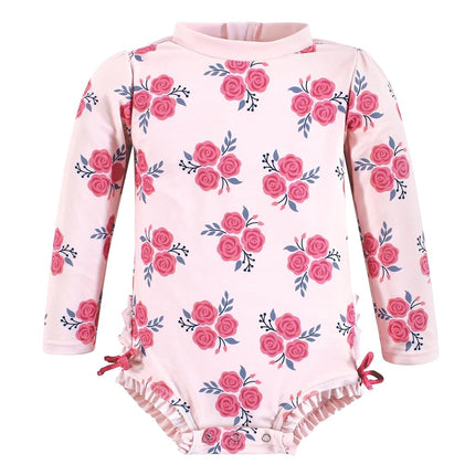 Traje de baño Hudson Baby para bebés y niños pequeños, flamenco menta, 12-18 meses, bebé rosas rosado marino, 9-12 meses