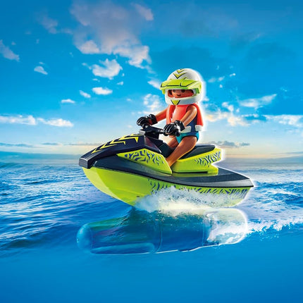 Playmobil 71464 Action Heroes: Fireboat with Aqua Scooter, exciting water rescue, including diving goggles and fins, fun imaginative role-play, realistic play sets suitable for children ages 4+