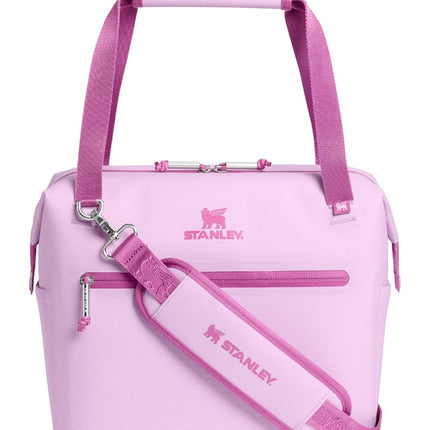 Stanley All Day Julienne Midi Soft Cooler Bag and Lunch Box 12 Quarts | 20 Can Cooler with Handles and Strap | Stays Cold for Hours | Insulated Travel Bag with Zipper | BPA-Free | Soft Orchid