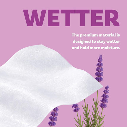 Extra Large Bath Wipes for Adults Bathing No Rinse - Disposable Body Cleansing Wipes for Men, Women & Elderly - Great for Gym, Camping, Post Surgery - Shower Wipes - Lavender, 120 Count